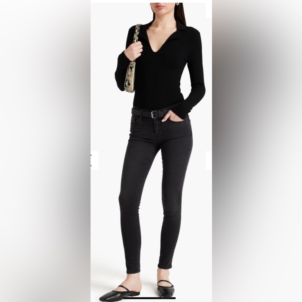 FRAME Jeans le Skinny de Jeanne in Black wash - NWOT - Size 26